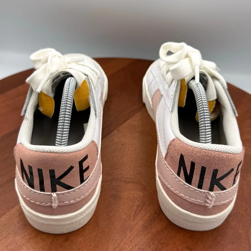 Nike Blazer‎ Low 77 Sneakers Jumbo White Pink Oxford Retro DQ1470-102 Womens 11